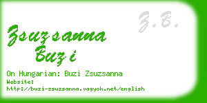 zsuzsanna buzi business card